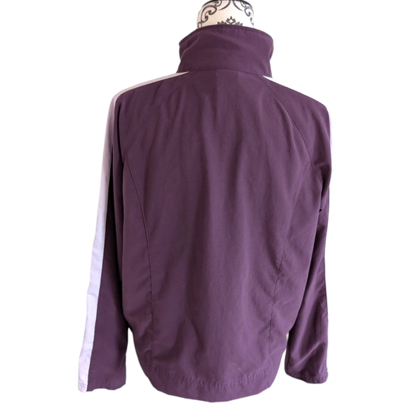 Nike Track Jacket Vintage Full Zip Long Sleeve Athletic Purple Stripe Women's M - Picture 6 of 15